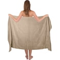 thumbnail image 6 of BELIZZI HOME Premium Cotton Oversized 2 Pack Bath Sheet 35x70 - 100% Pure Cotton - Ideal for Everyday use - Ultra Soft & Highly Absorbent - Machine Washable - Tan, 6 of 6
