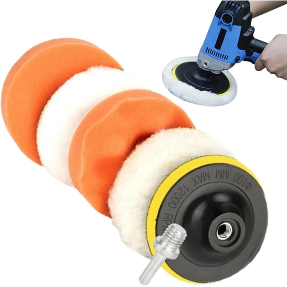 Car Wax Applicator Pads, Electric Drill Sponge Polishing Kit for Truck RV