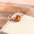 thumbnail image 3 of Oval Citrine Ring,November Birthstone Engagement Ring,Silver Rose Gold Women Wedding Gift, 3 of 3