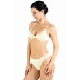 thumbnail image 2 of POSESHE Women's Regular & Plus Size Bikini, Cream White Pleat Underwire Bikinis, 2 of 3