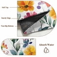 thumbnail image 6 of Retro Flower Area Rug 5x8 FT, Non Slip Bedroom Throw Carpet, Boho Country Floral Leaf Plant Watercolor Washable Soft Floor Carpet Non-Shedding Rug for Living Room Nursery Dorm Office, 6 of 9