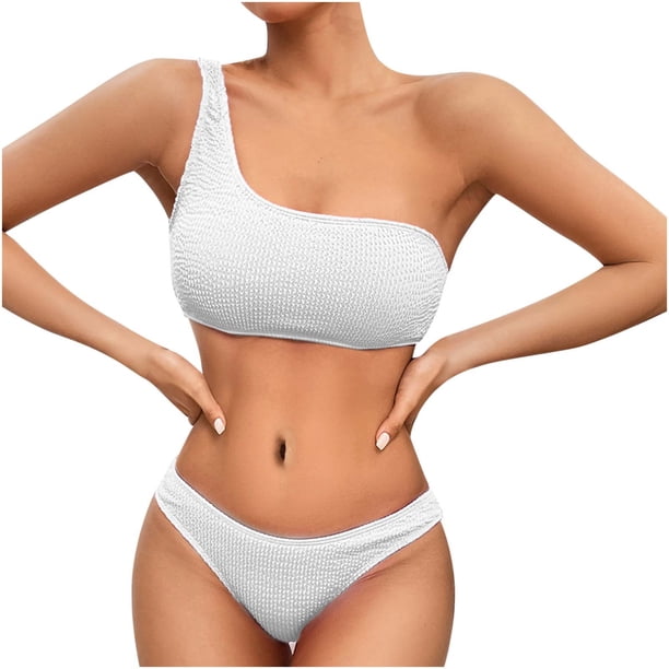 Underwire Trajes de Baño para las Mujeres Color Sólido Dos Piezas de Cintura Alta, Delgado Y Sexy Trajes de Baño de Bikini para Mujeres