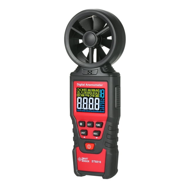SMART SENSOR SMART SENSOR ST6816 Handheld Digital Anemometer Wind Speed Measurement Measurer Air Velocity Airflow Meter