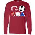 thumbnail image 3 of Inktastic Go, USA- Soccer, Football Long Sleeve T-Shirt, 3 of 5