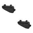 thumbnail image 2 of fastboy Mountain Bicycles Front Tube Frame Storage Bag Road Bikes Anti-scratched Triangular Pouch Keys Cellphone Saddle Holder Black 2Set, 2 of 6