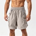 thumbnail image 2 of Admvng Cargo Shorts for Men Casual Summer Lightweight Hiking Big & Tall Knee-Length Shorts, 2 of 5