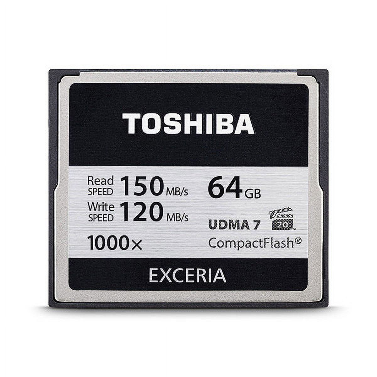 Toshiba EXCERIA - Flash memory card - 64 GB - 1000x - CompactFlash - image 2 of 2