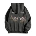 thumbnail image 5 of WILLBEST Sudaderas Deportivas para Hombre, Suéter con Capucha y Bolsillo De Manga Larga para Otoño e Invierno, con Estampado De Conejo Divertido De Color Sólido para Hombre y Mujer XXGrande, 5 of 5