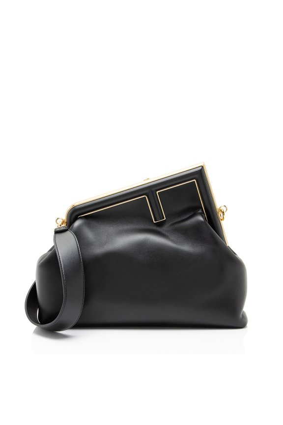 Pre-Owned Fendi Lambskin Fendi First Medium Shoulder Bag