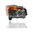 thumbnail image 3 of Headlight Assembly - Compatible/Replacement for '08-15 Nissan Titan - Pair, Left Driver + Right Passenger Set - 260109FF0A, 260609FF0A, 3 of 4