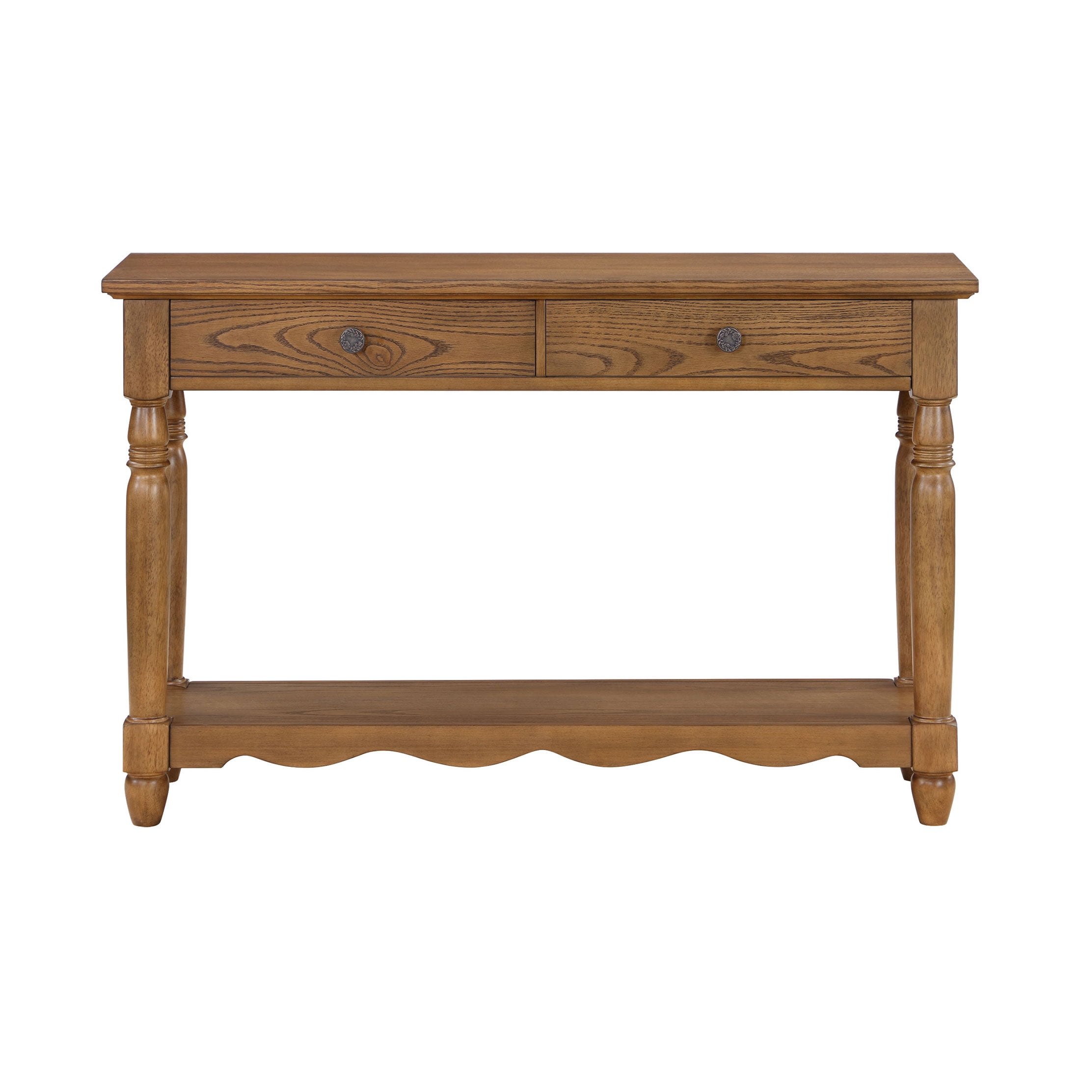 The Pioneer Woman Helen Console Table Made With Solid Wood Frame, Heirloom Brown