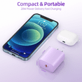 thumbnail image 3 of Bkayp iPhone Charger [Apple Mfi Certified] 20W PD USB C Wall Charger with 6ft Fast Charging Cable Compatible with iPhone 14/13/12/11 Lilac, 3 of 10
