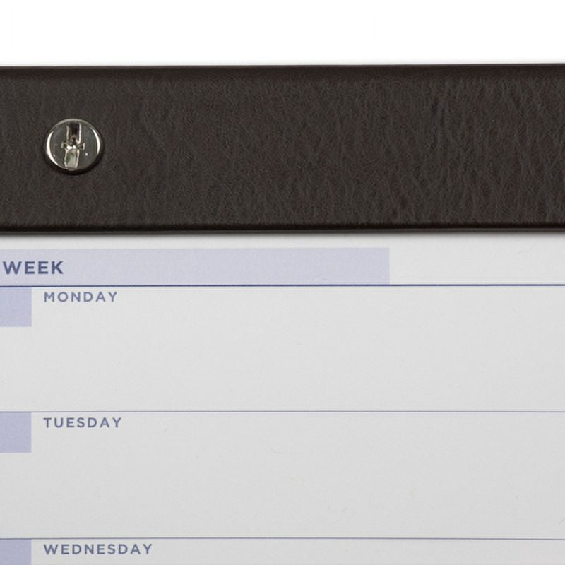 Gallery Leather Undated Weekly Pad Planner - Acadia Burgundy - 7"x 11"