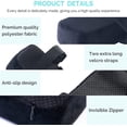 thumbnail image 2 of Extra Thick Office & Gaming Chair with Foam Armrest Pads - 2-Piece Set (Black), 2 of 4