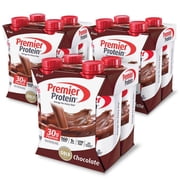 (4 pack) (4 Pack) Premier Protein Shake, Chocolate, 30g Protein, 12 Ct