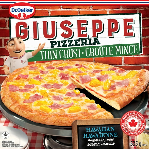 Dr. Oetker Giuseppe Pizzeria Thin Crust Hawaiian Pizza, 535 g