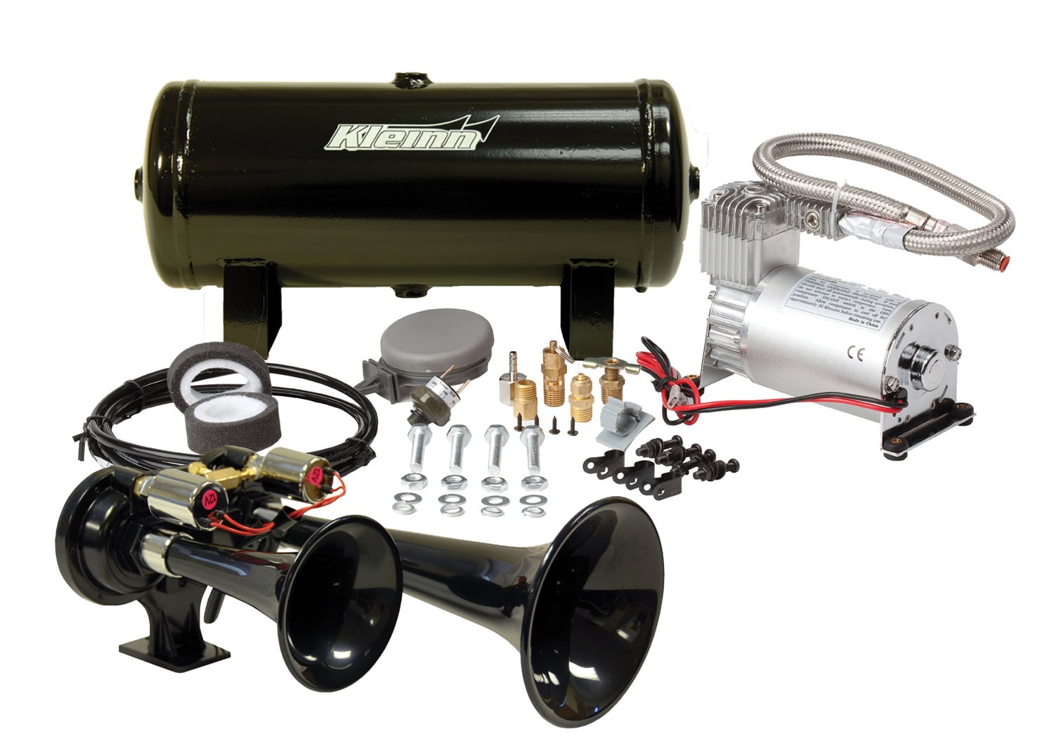 Kleinn Automotive Air Horns Pro Blaster Dual Tone Horn Kit HKEURO
