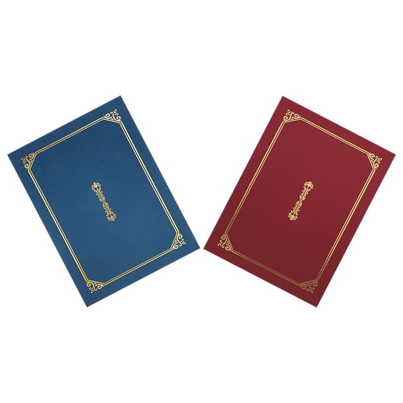 ETEREAUTY 2Pcs Diploma Holder Assorted Color Vintage European Style Certificate Protector