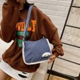 thumbnail image 1 of Bolsa cruzado de gran capacidad a la modade hombro para mujer con perro de pana (azul) Likrtyny Para Estrenar, 1 of 9