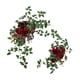 thumbnail image 2 of 2 piezas de arco de boda con flores artificiales, rosas, centro de mesa, decoración versátil Rojo, 2 of 9