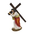 thumbnail image 3 of Estatua de resina con cruz de Jesús, figura de regalo, obra de arte, figura religiosa, escultura, decoración de escritorio para gabinete, oficina,, 3 of 10