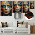 thumbnail image 4 of Designart "Cubist Woman in Glam Harmonious Elegance II" Fashion Metal Wall Art, 4 of 5