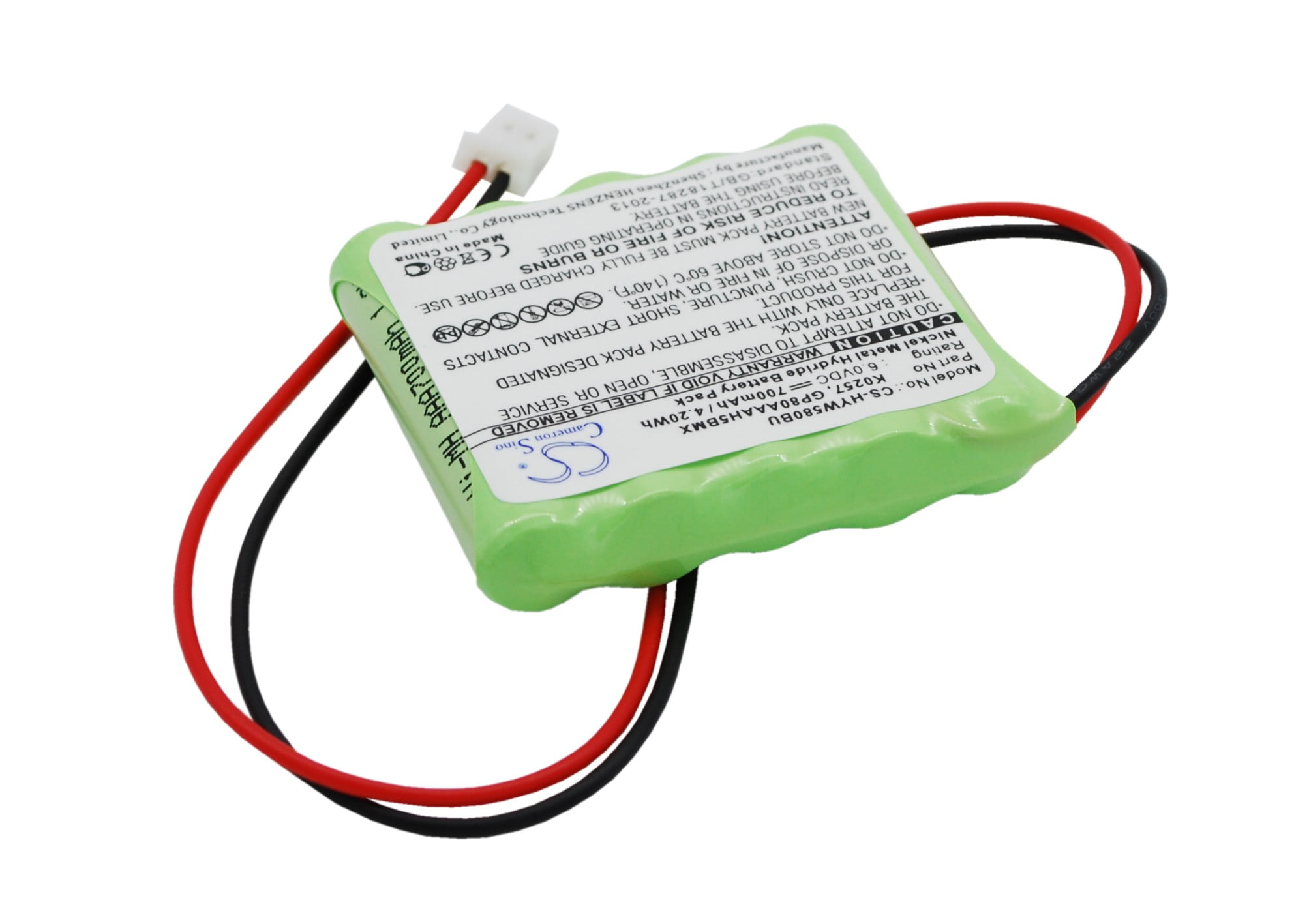 Replacement Battery for Honeywell 55111-05,5800RP Wireless,5800RP Wireless Repeater,K0257,PN:55111-05,GP80AAAH5B3BMX,K0257,700mAh