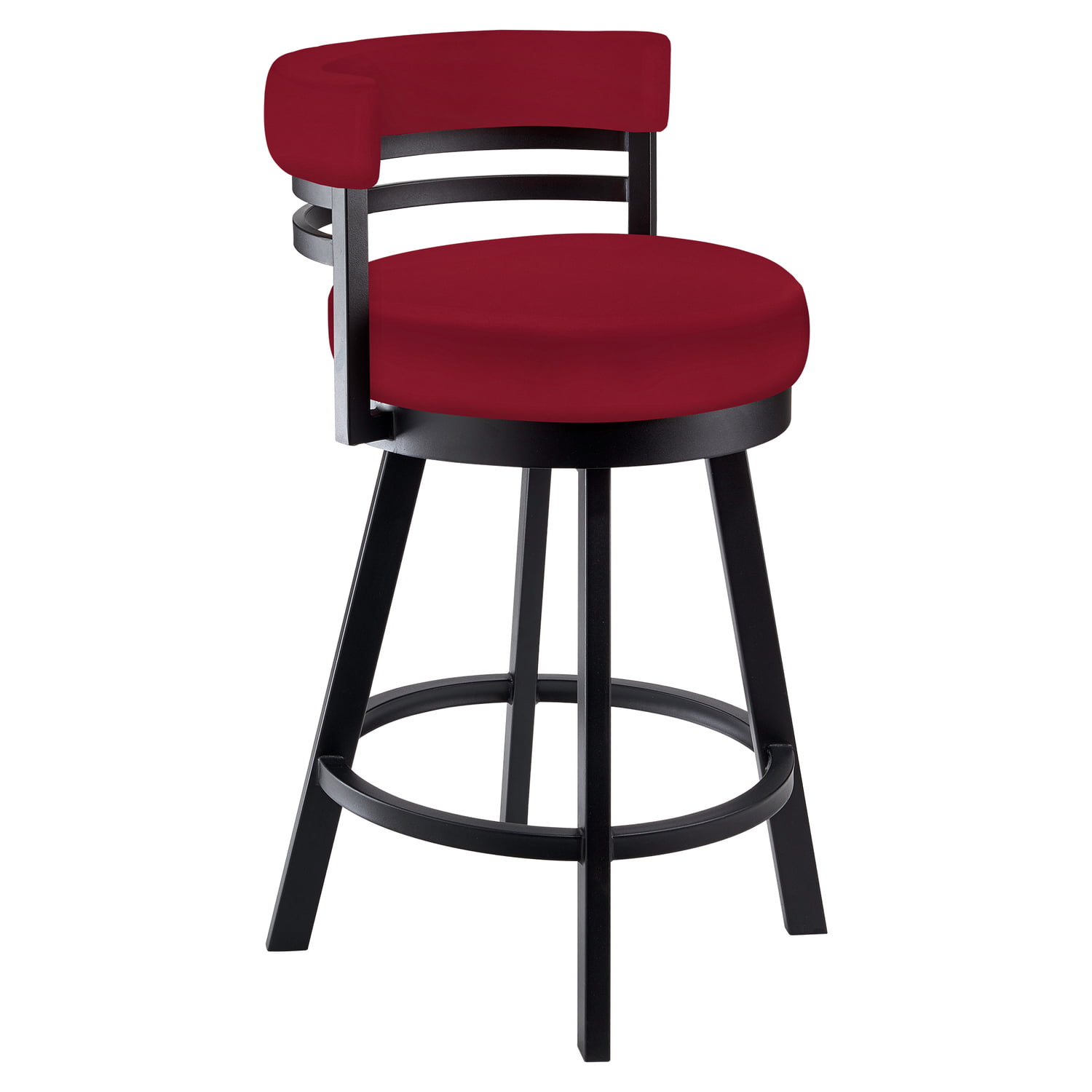 Taylor Gray Grace 26 - inch Counter Height Metal Swivel Barstool in Red ...