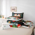 thumbnail image 6 of Manfei Christmas Santa Claus 7-Piece Twin Bedding Sets,Kawaii Wild Mushroom Bedding Comforter Set,Rustic Cardinal Birds Sheet Sets For Girls Boys,Microfiber Bedroom Decor Reversible, 6 of 8