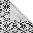 thumbnail image 6 of Ambesonne Black and White Valance & Curtain, Interlace Squares, 55"x24", White Black, 6 of 6