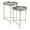 Silver, variant on Kate and Laurel Ulani Modern Nesting Metal Side Tables, Set of 2, Silver, Sophisticated End Tables