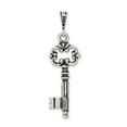 thumbnail image 3 of Sterling Silver Vintage Skeleton Key Pendant Necklace for Women and Men with Filigree Design, Symbolic Spiritual Jewelry for Knowledge, Freedom, Opportunity, 3 of 5