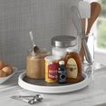 thumbnail image 4 of Gabinete de despensa antideslizante Lazy Susan Tocadiscos, 12 pulgadas, blanco/gris Fason WRQX-158, 4 of 6
