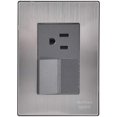 thumbnail image 1 of Apagador para Pared Inoxium1A1COxford 1Pza Contacto/Apagador 125-250VCA 10/15A 50/60Hz Plateado/Oxford Acero Inoxidable/, 1 of 3