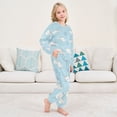 thumbnail image 6 of Fluffy Pajamas Set Fuzzy Winter Warm Pj Sets Pullover Tops and Long Pants Cute Fish Pattern Large, 6 of 8