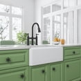 thumbnail image 5 of Izzovium White Farmhouse Sink 30x18x10 Inch Deep Apron Front Ceramic Kitchen Sink, Undermount Single Basin, Rustproof & Scratch-Resistant, Vintage Design, 5 of 5