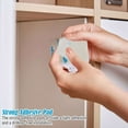 thumbnail image 5 of Spencer 20 Pack Universal Cabinet Locks Child Safety, Adhesive Child Kids Baby Proof Drawer Cabinet Locks Latches, No Drilling or Tools Required (White), 5 of 9