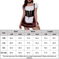 thumbnail image 2 of Disfraz Premium Auténtico traje tradicional tirolés para mujer, informal y elegante, conjunto de vestido de Oktoberfest Ygjytge Vino rojo T G/EG para Mujer, 2 of 9