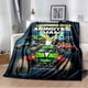 thumbnail image 2 of Monster Jam Grave Digger Truck Hot Wheels manta de sofá ligera y cálida, manta de aislamiento, cama, oficina, coche, manta de rodilla, 2 of 4