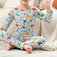thumbnail image 4 of Ruyang Boys Girls Dinosaur Clothing Sets Cute Bunny Graphic 2 Piece Outfits Cotton Warm Long Sleeve Tops Elastic Pants, 4 of 4