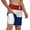 White, variant on Men's Dutch Flag Swim Trunks with Compression Liner Bathing Suit Swimwear