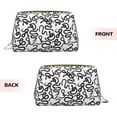 thumbnail image 3 of Xecao Hand Drawn Snake Print Fashion Makeup PVC Bag Large Capacity Travel Cosmetic Bag for Women Organizer Toiletry Clutch, 3 of 8