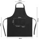 thumbnail image 2 of Paquete de 2 delantales de cocina con 2 bolsillos impermeables para cocinar en casa, restaurante, hornear, negro, negro TUNC Sencillez, 2 of 5