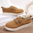 thumbnail image 6 of Wowcloth Woman's Fashion Casual Loafer Shoes, Buckle Round Toe Slip-On Design, Comfortable Flat Sole Versatile Casual Footwear for Daily Wear and Outings, 6 of 9