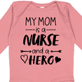 thumbnail image 4 of Inktastic My Mom is a Nurse and a Hero Boys or Girls Long Sleeve Baby Bodysuit, 4 of 5