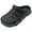 Black/White, variant on Women's Perforated Clogs Slingback Sandals for Water and Garden Activities