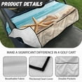 thumbnail image 6 of Renewold Golf Cart Seat Cover with Pockets Soft Breathable Quick Dry Golf Cart Towel Blanket Fits for EZGO Yamaha Club Cars and More 2 Person Seats, Beach Starfish Seashell Blue, 6 of 7