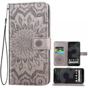 Magnetic Flip PU Leather Wallet Case Money Bill Pocket Purse 3 Credit Card Slot Cover for Google Pixel 2 XL, Black