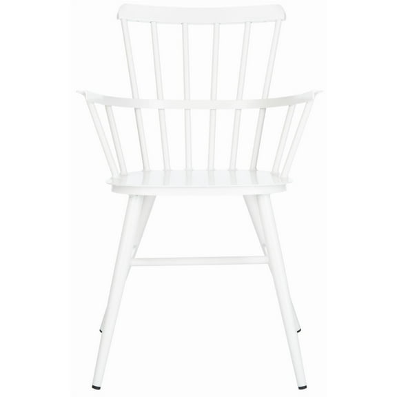 SAFAVIEH Clifton Outdoor Patio Arm Chair, Matte White, Set of 2