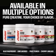 RAW Nutrition Essential Creatine Monohydrate Powder, 5g Per Serving, Unflavored, 50 Servings